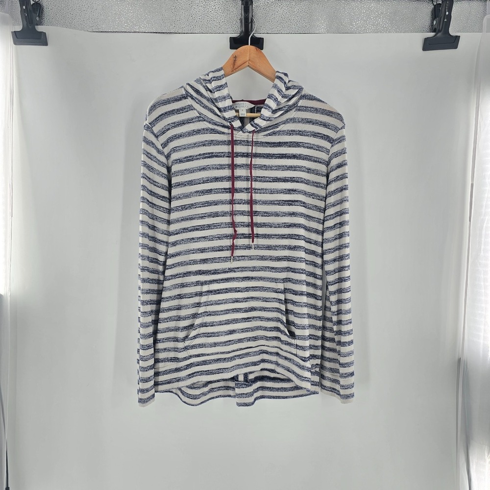 Market‎ And Spruce Hoodie Womens Medium Sweatshirt Top Striped Knit